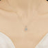 Heart Shaped 925 Sterling Silver Moissanite Necklace Cia